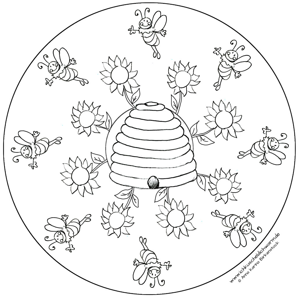 Bienen Mandala